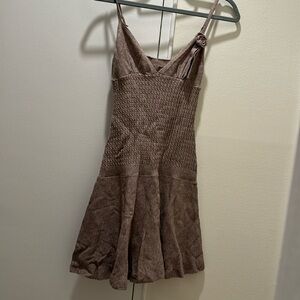 Knit mini sundress S